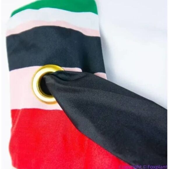 NEW SLNY floral print tie neck color block sleeveless dress, women's size 16W - Picture 15 of 16